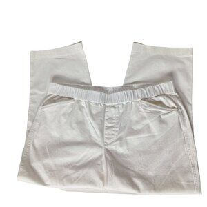 Lands' End Women's Chino Cropped Pants Petite 16P White